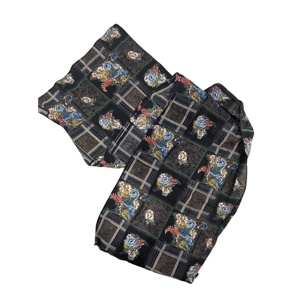 Floral Scarves Lot Bundle - Neutral Tone Colors Flower Print Fashion Accessory